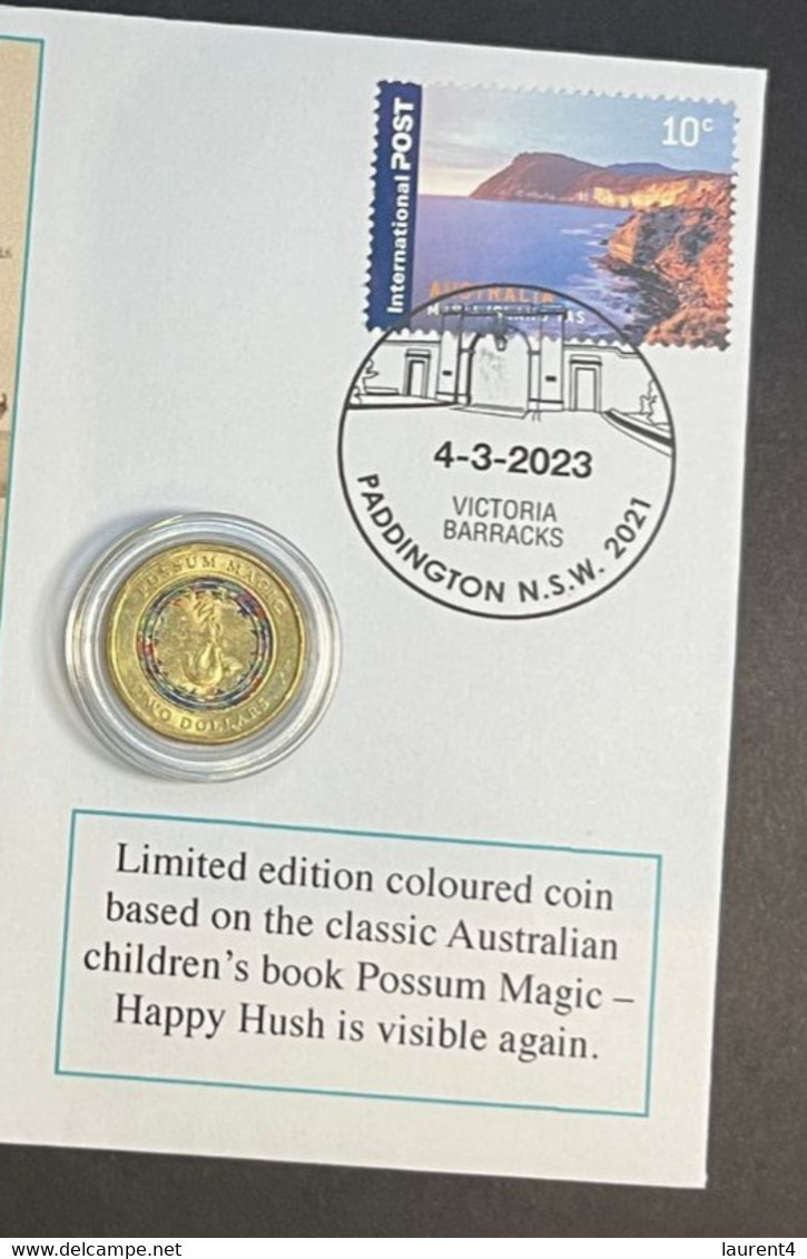 (1 P 24) 40th Anniversary Of Possum Magic By Mem Fox - With $ 2.00 Possum Magic Coin (Happy Hush) - 2 Dollars