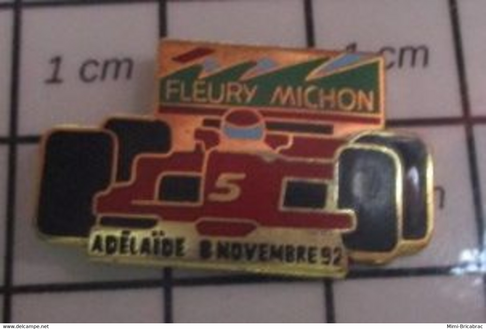 216c Pin's Pins / Beau Et Rare / SPORTS / 1992 FLEURY MICHON FORMULE 1 GP ADELAIDE - Car Racing - F1