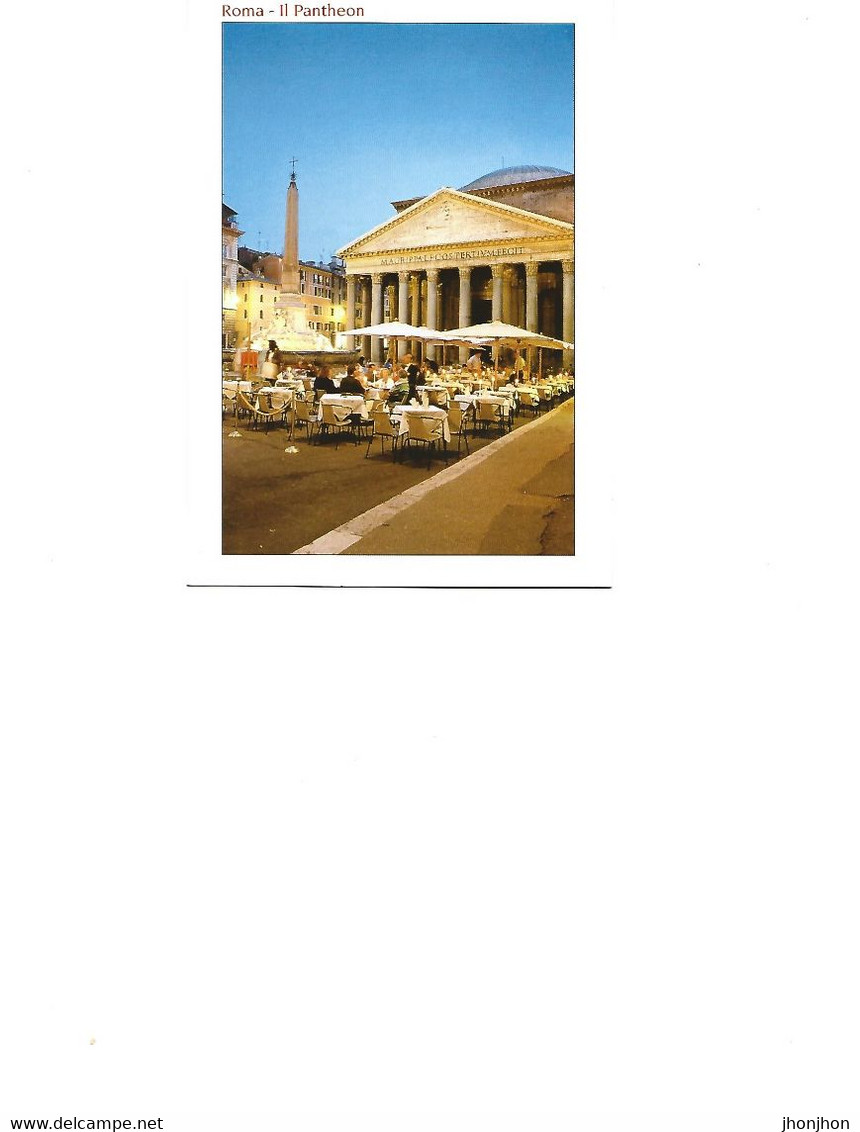 Italia - Postcard Unused  - Roma -  The . Pantheon - Pantheon