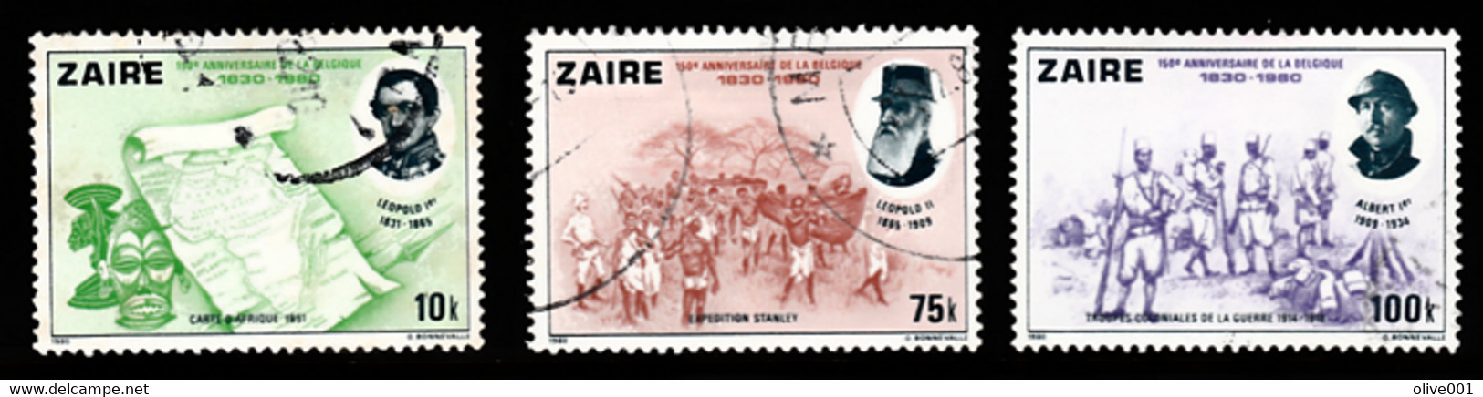 Tp De 1980 - 150e Anniversaire De L'indépendance De La Belgique - Y&T N° 1003/05 Obli (0) - Used Stamps