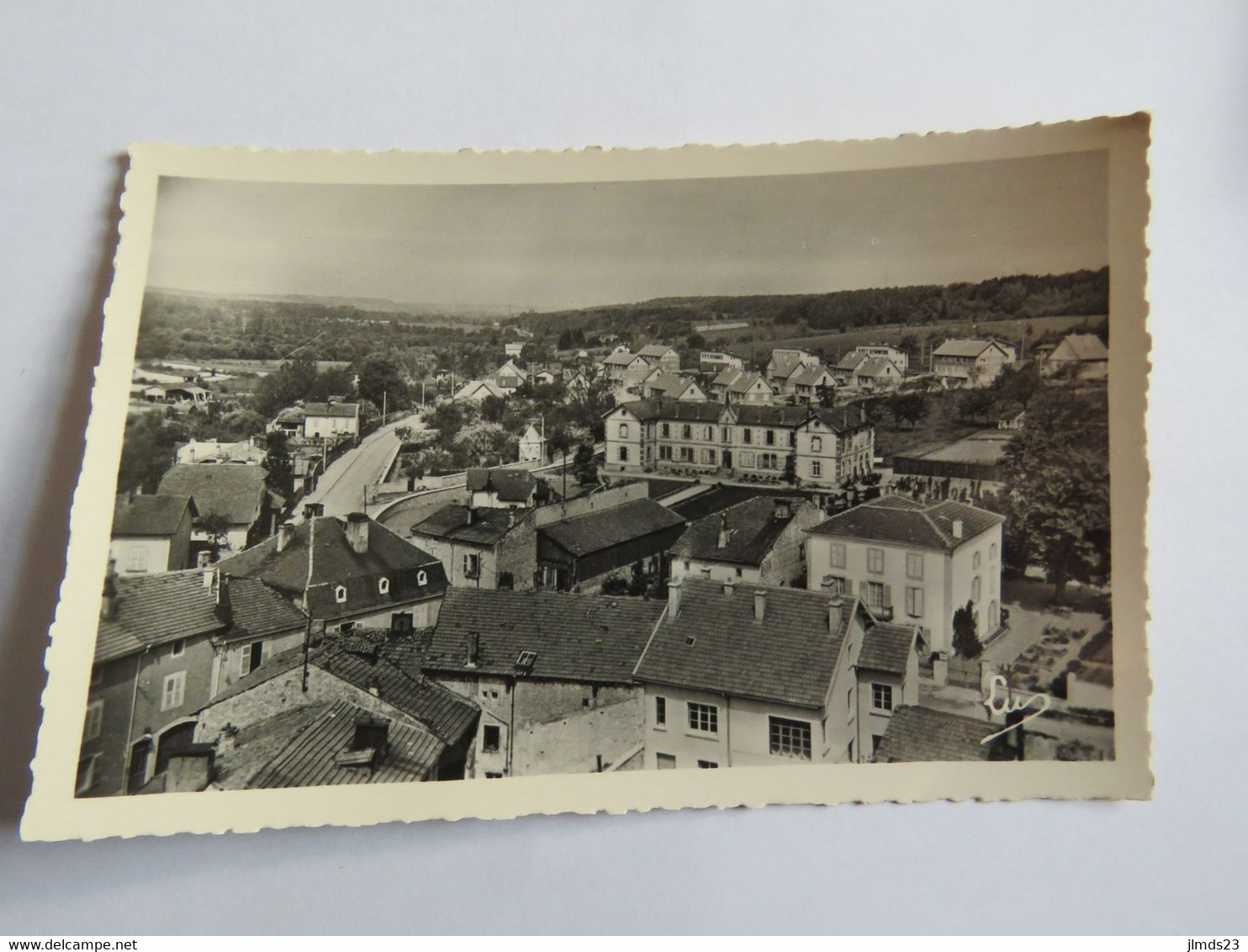 CHATEL SUR MOSELLE, VOSGES, VUE SUR LA ROUTE DE PORTIEUX, CPSM - Chatel Sur Moselle