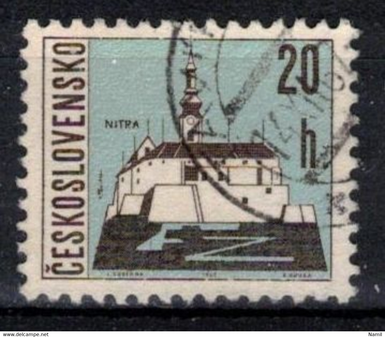 Tchécoslovaquie 1965 Mi 1482 (Yv 1476), Obliteré, Varieté - Position 84/2 - Variétés Et Curiosités