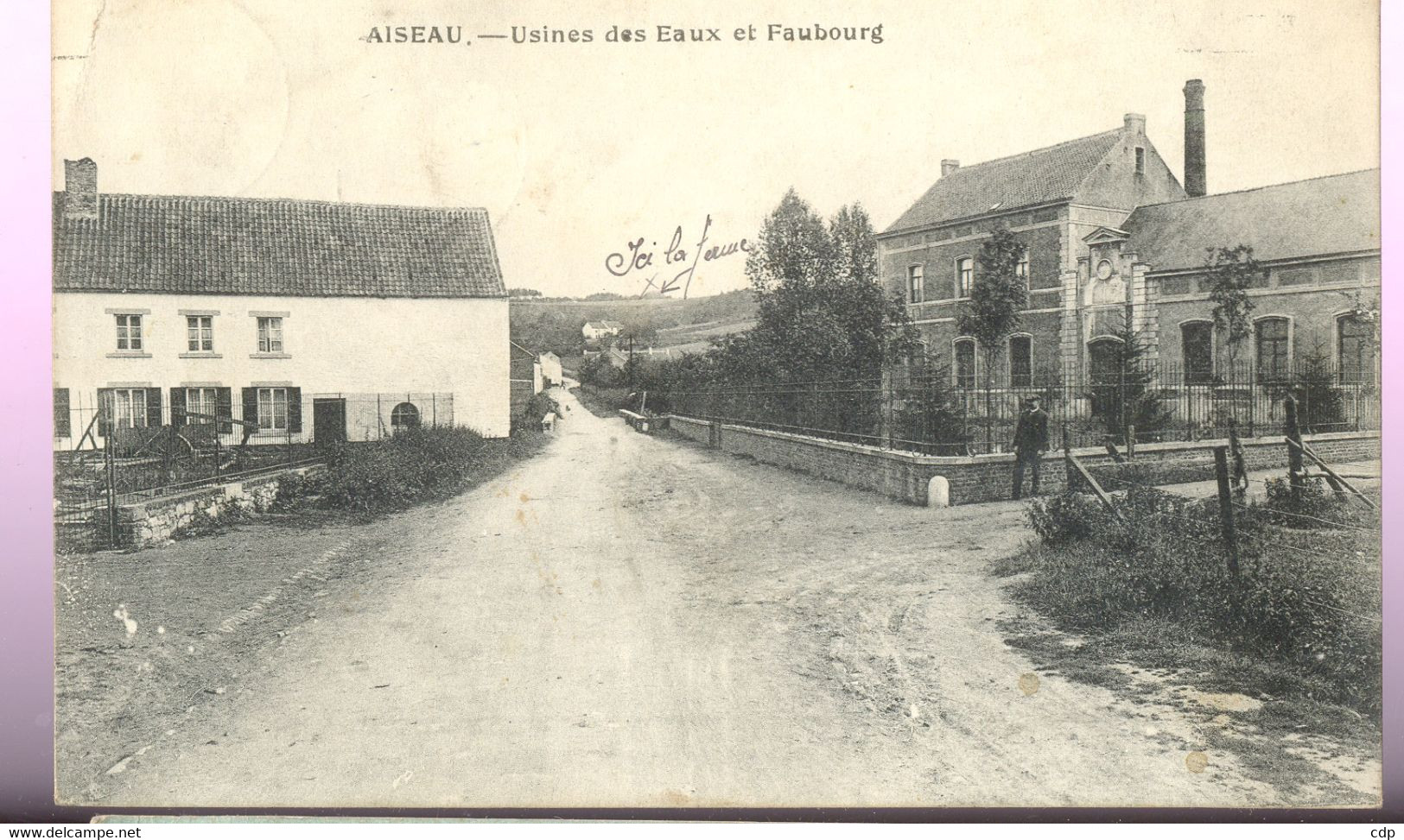 Cpa Aiseau  1920  Usine Des Eaux - Aiseau-Presles