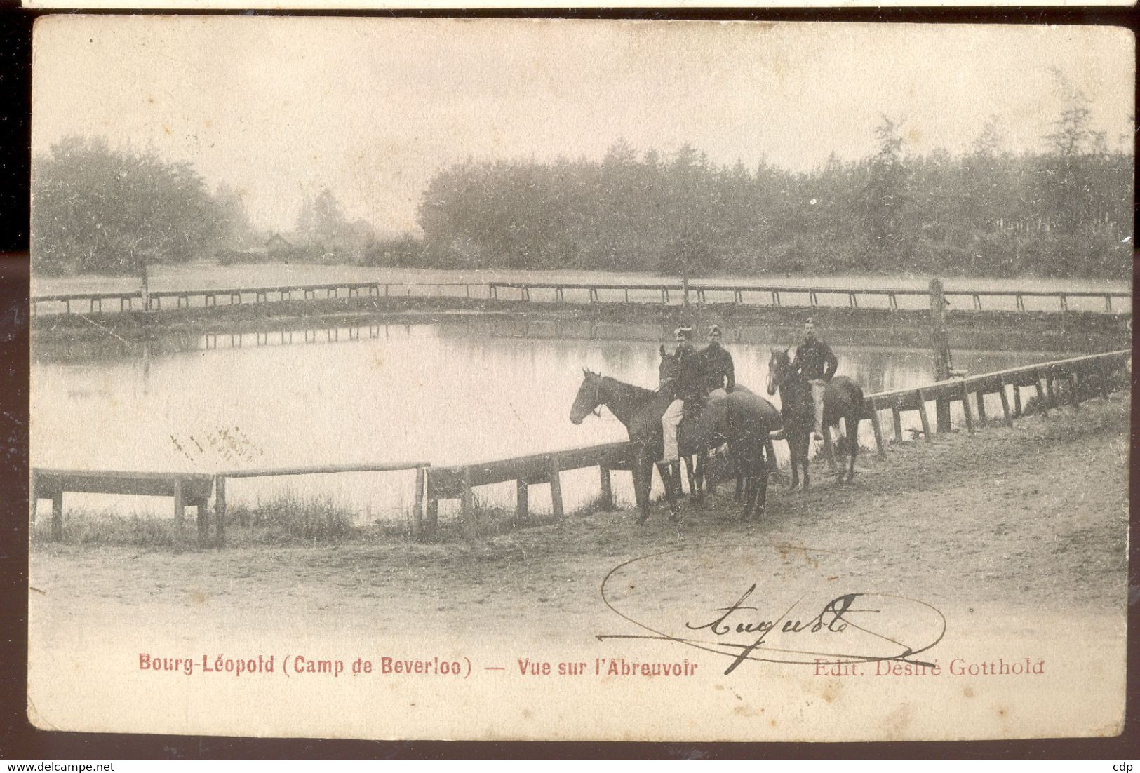 Cpa Bourg-leopold   Abreuvoir Pour Chevaux  1904 - Leopoldsburg (Camp De Beverloo)