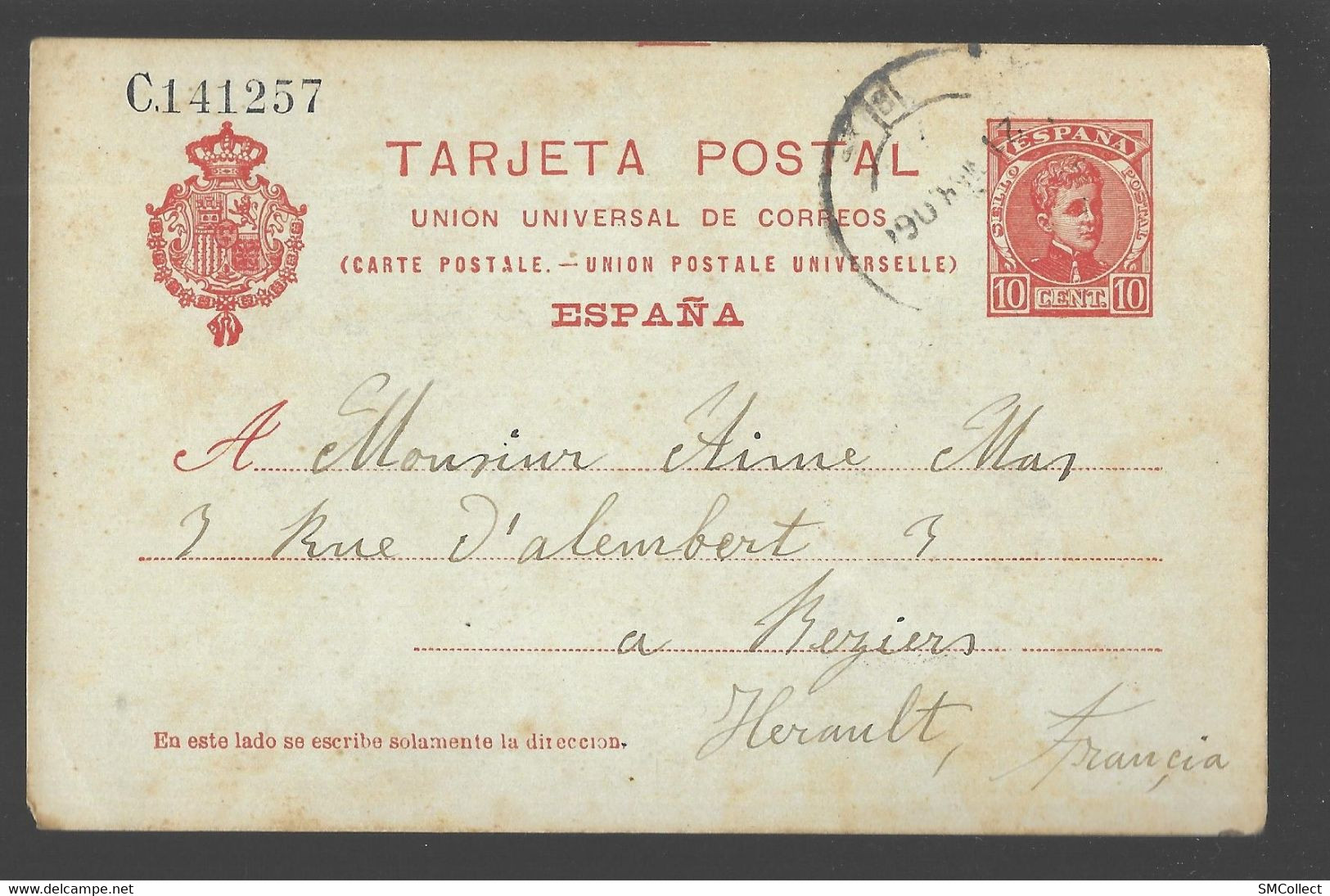 Entier Postal Voyagé En 1906 (9759) - Autres & Non Classés