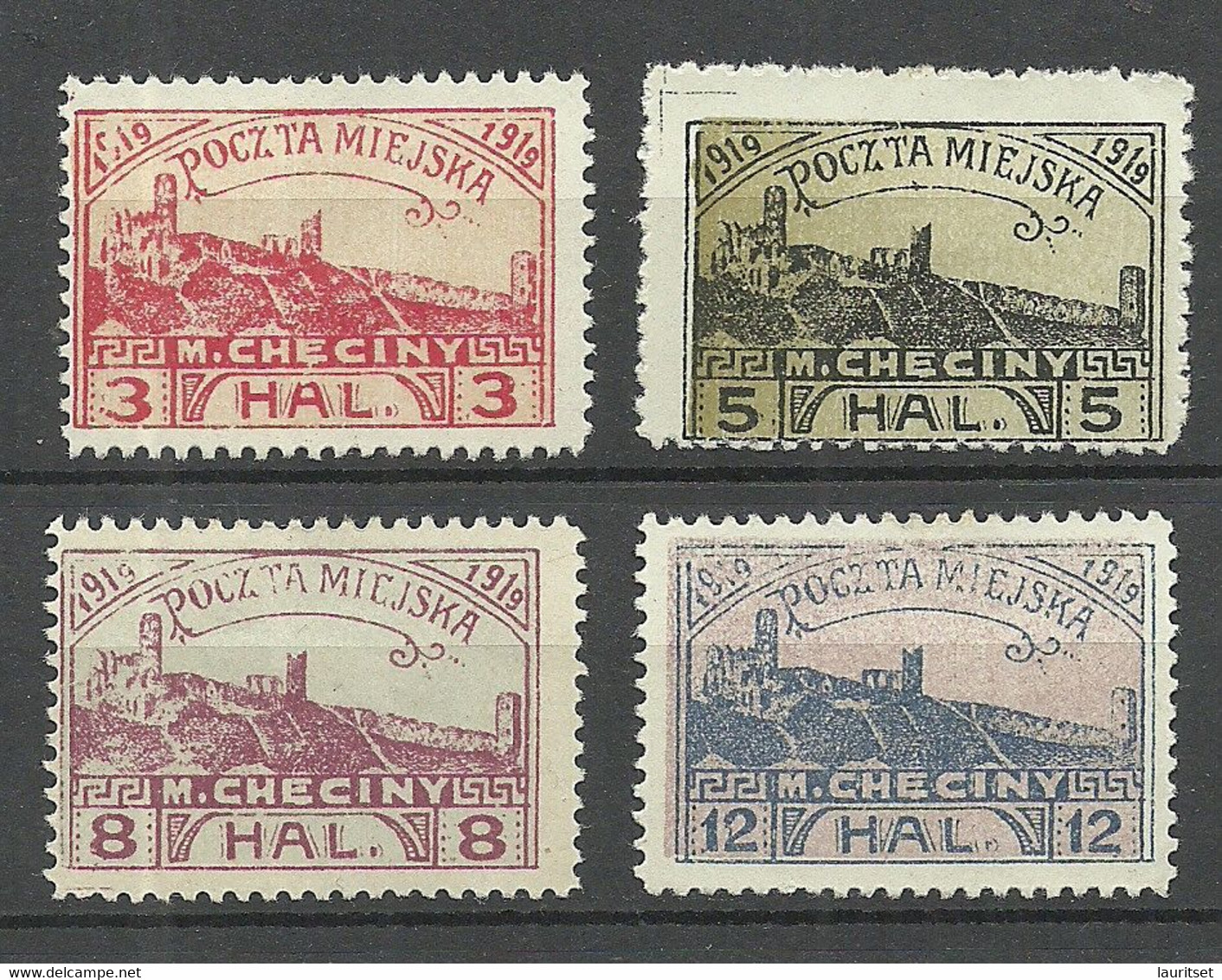 POLEN Poland 1919 Poczta Miejska * Fantasy Stamps Vignettes - Other & Unclassified