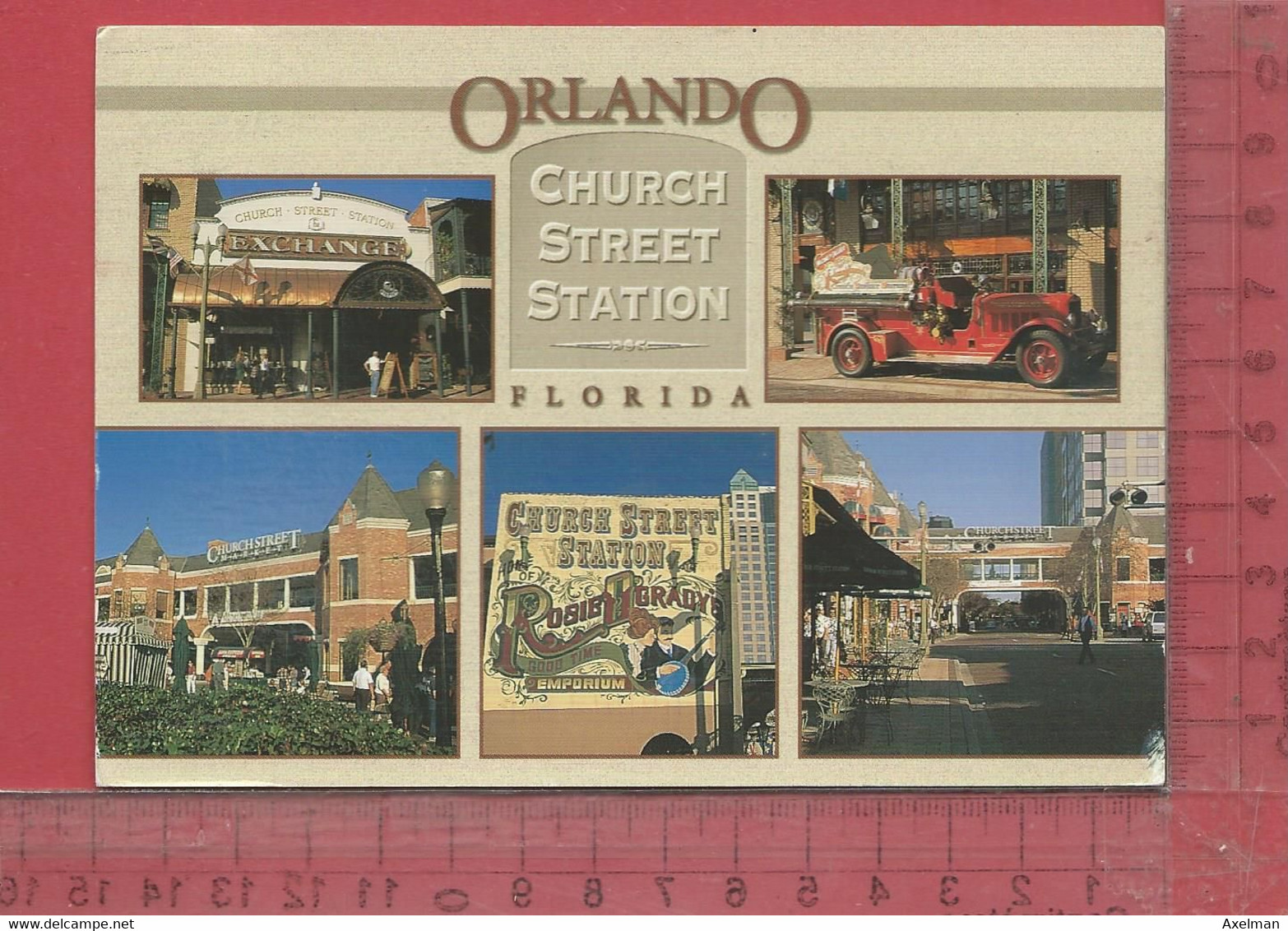 CPM  ETATS-UNIS, FLORIDA, ORLANDO :5 Vues Church Street Station - Orlando