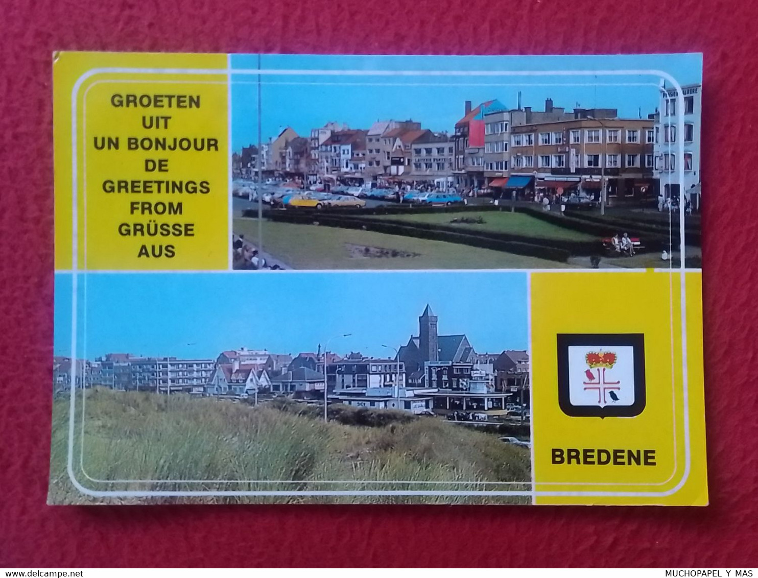 POSTAL POST CARD CARTE POSTALE BÉLGICA BELGIUM BELGIQUE BREDENE GROETEN UIT UN BONJOUR GREETINGS FROM GRÜSSE AUS VER.... - Bredene