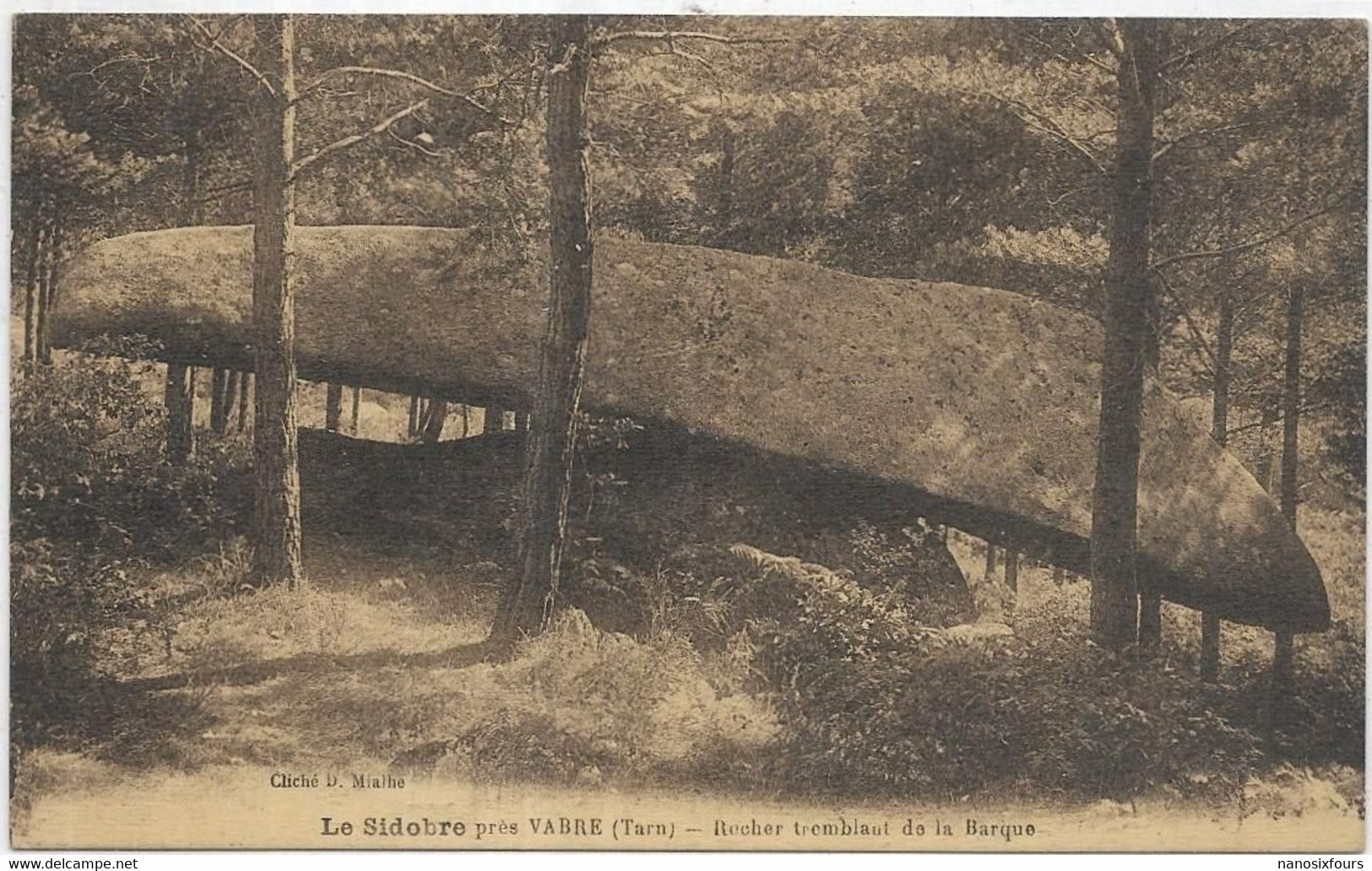 D 81.PRES DE VABRE. LE SIDOBRE. ROCHER TREMBLANT DE LA BARQUE - Vabre