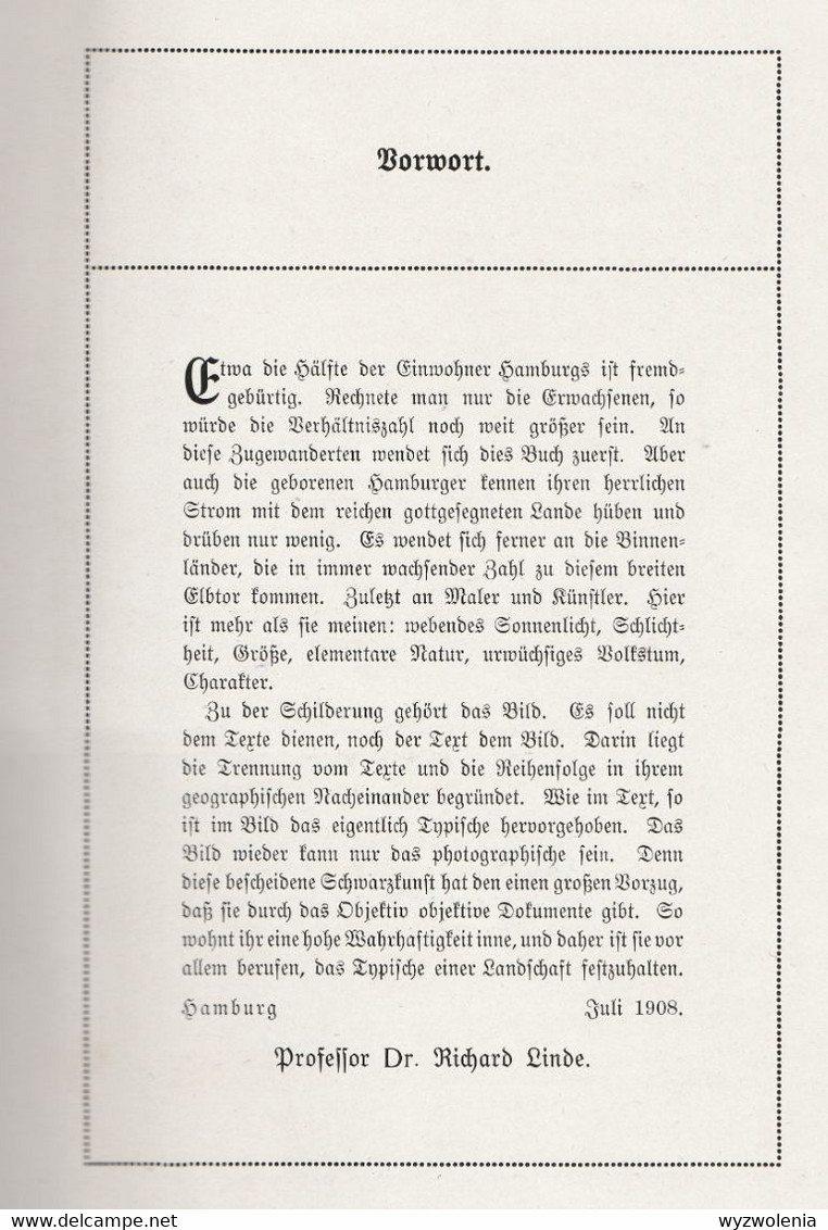 Die Niederelbe (von Prof. Dr. Richard Linde, 1909) - 126 Bilder (gebraucht Aus Bücherei) - Sin Clasificación