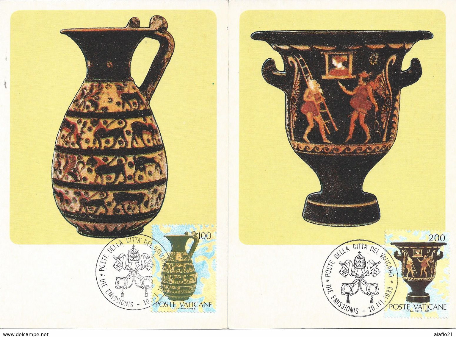 VATICAN - CARTE MAXIMUM - Yvert N° BLOC 5 - VASES - Cartoline Maximum