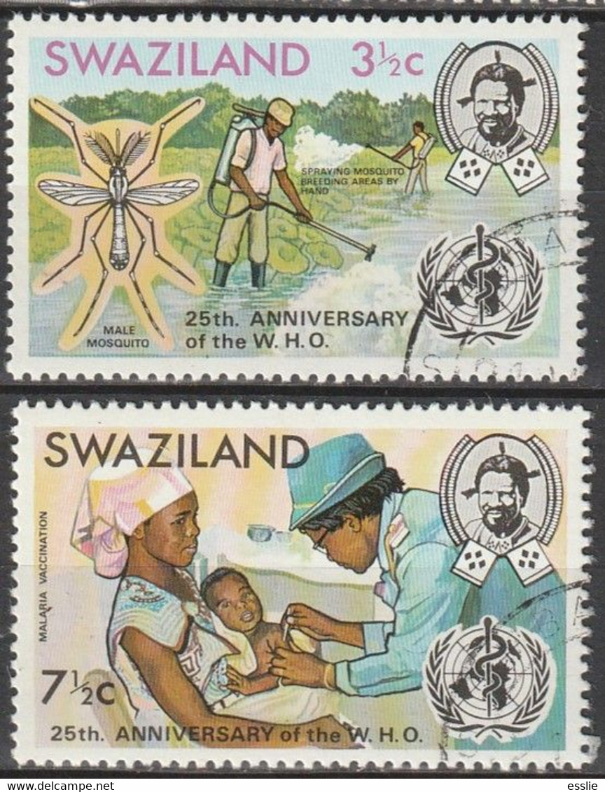 Swaziland - 1973 - World Health Organisation WHO Malaria Mosquito - OMS