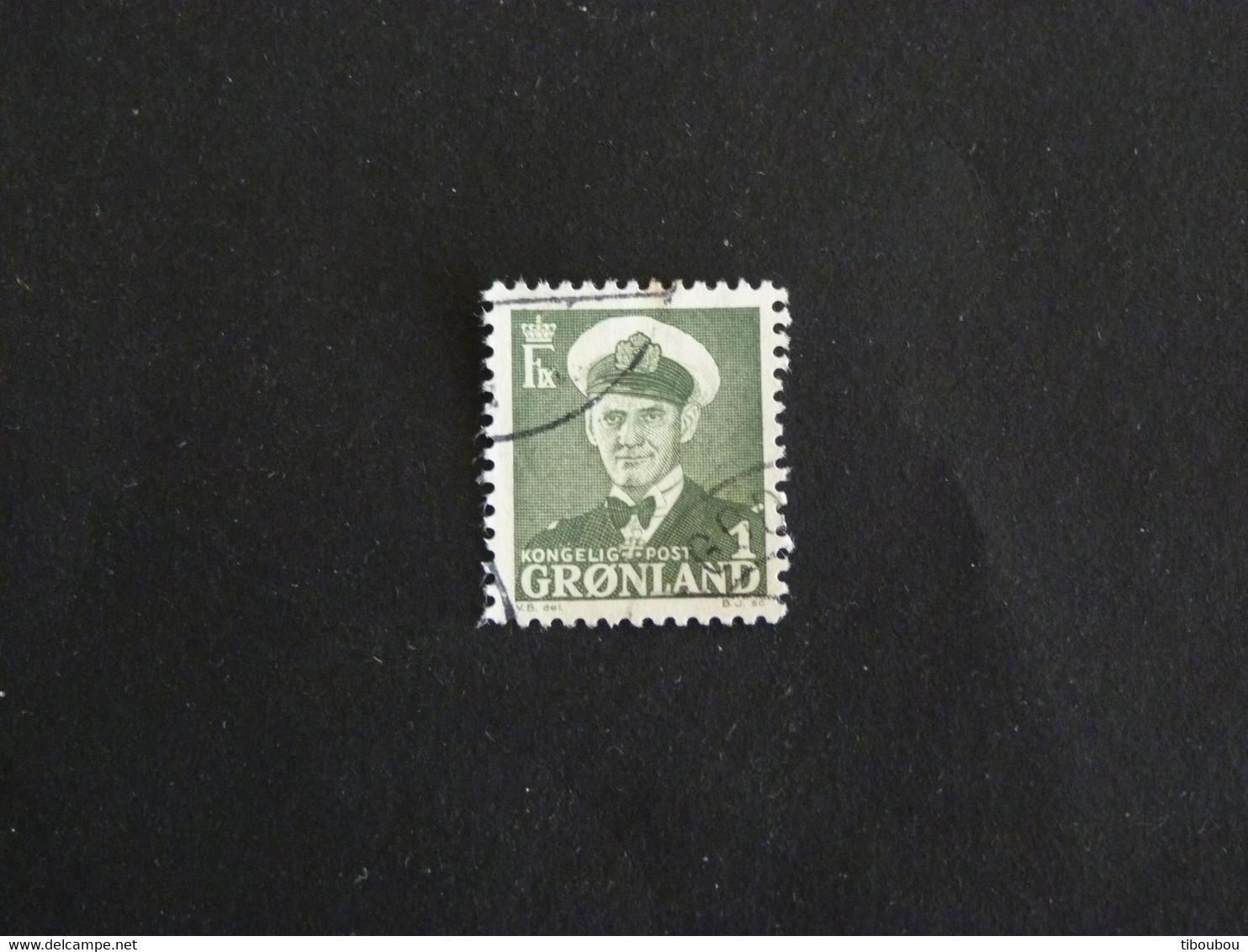 DANEMARK DANMARK GROENLAND GRONLAND YT 19 OBLITERE / FREDERIC IX - Used Stamps