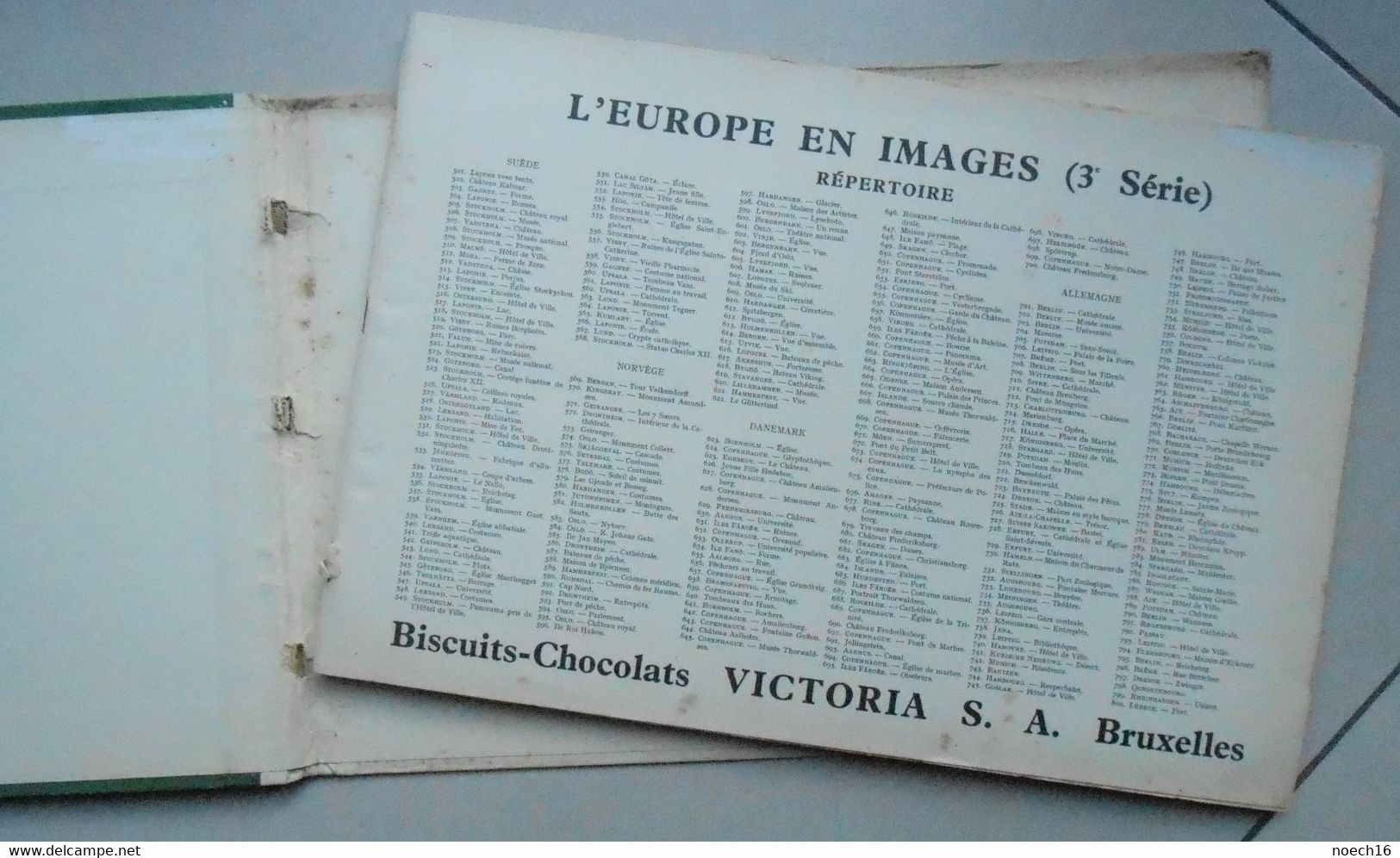 Album Chromos Complet Chocolat Victoria - L'Europe En Images 3ème Série - Suède, Norvège, Danemark, Allemagne - Sammelbilderalben & Katalogue