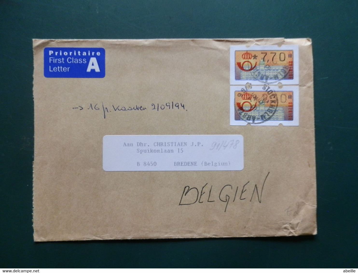 93/866C LETTRE  SLOVENSKO POUR LA BELG.1994 - Briefe U. Dokumente