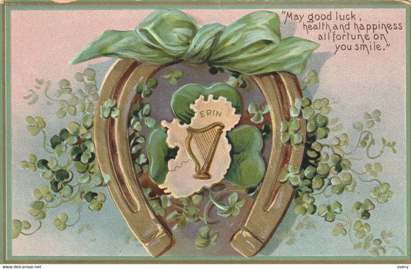 Raphael Tuck & Sons'St. Patrick's Day "May Good Luck, Health And Happiness All Fortune On You Smile. - Saint-Patrick's Day