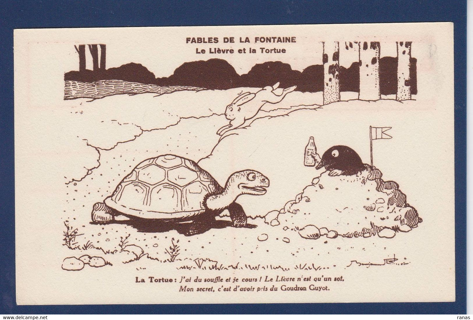 CPA Rabier Benjamin Publicité Publicitaire Réclame Goudron GUYOT Non Circulé Tortue - Rabier, B.