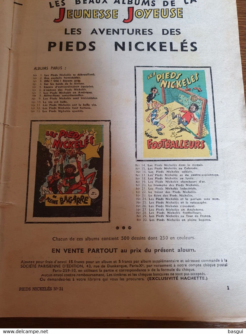 BD Pieds Nickelés 1ère édition, N' 31 - Pieds Nickelés, Les