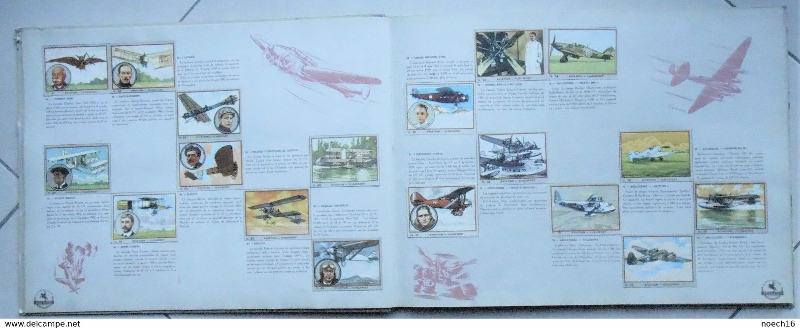 Album Chromos complet - Chocolat Jacques - Autos, Avions, Marine de Guerre