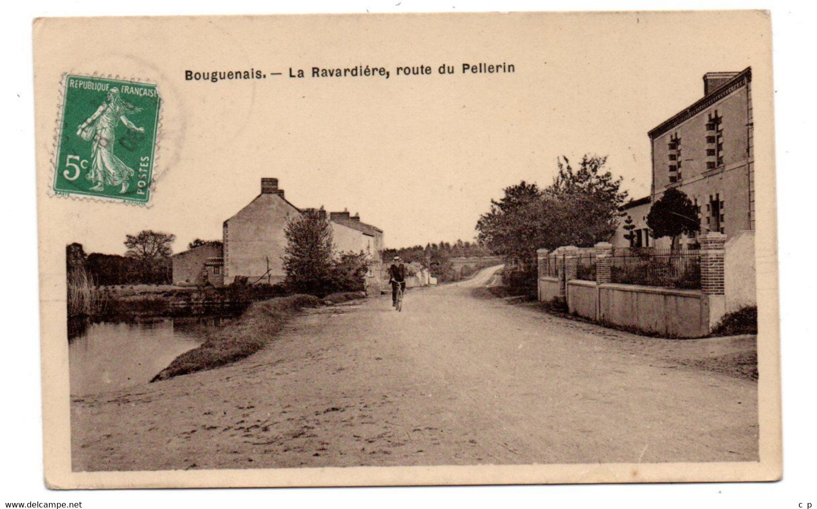 Bouguenais - La  Ravardiere - Route Du Pellerin   - CPA  °J - Bouguenais