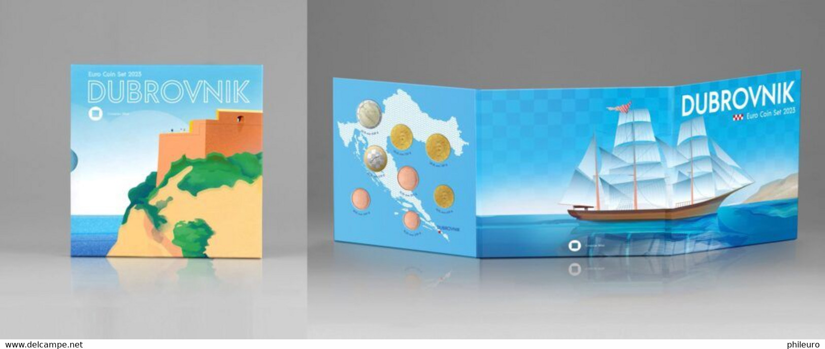 Croatie 2023 : Coffret BU Des 8 Pièces De 1c à 2€ - Disponible En France - Croatia