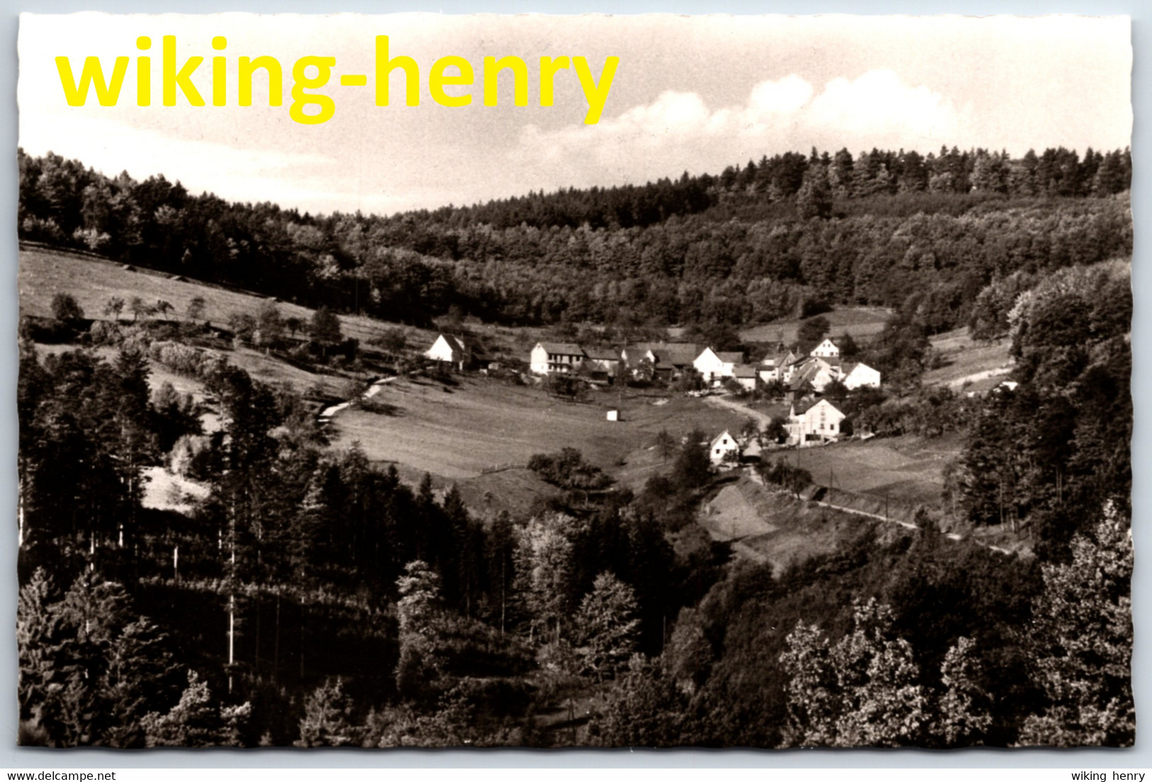 Oberzent Rothenberg Raubach - S/w Ortsansicht 1   Gasthaus Und Pension Zum Berghof 1 - Odenwald