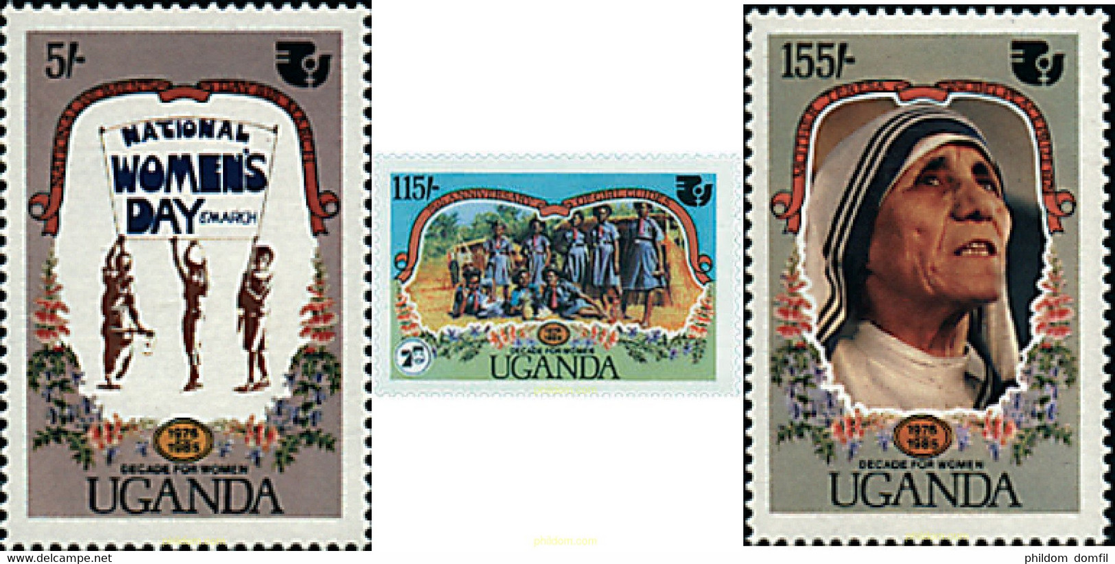 38656 MNH UGANDA 1985 75 ANIVERSARIO DEL ESCULTISMO FEMENINO - Mother Teresa