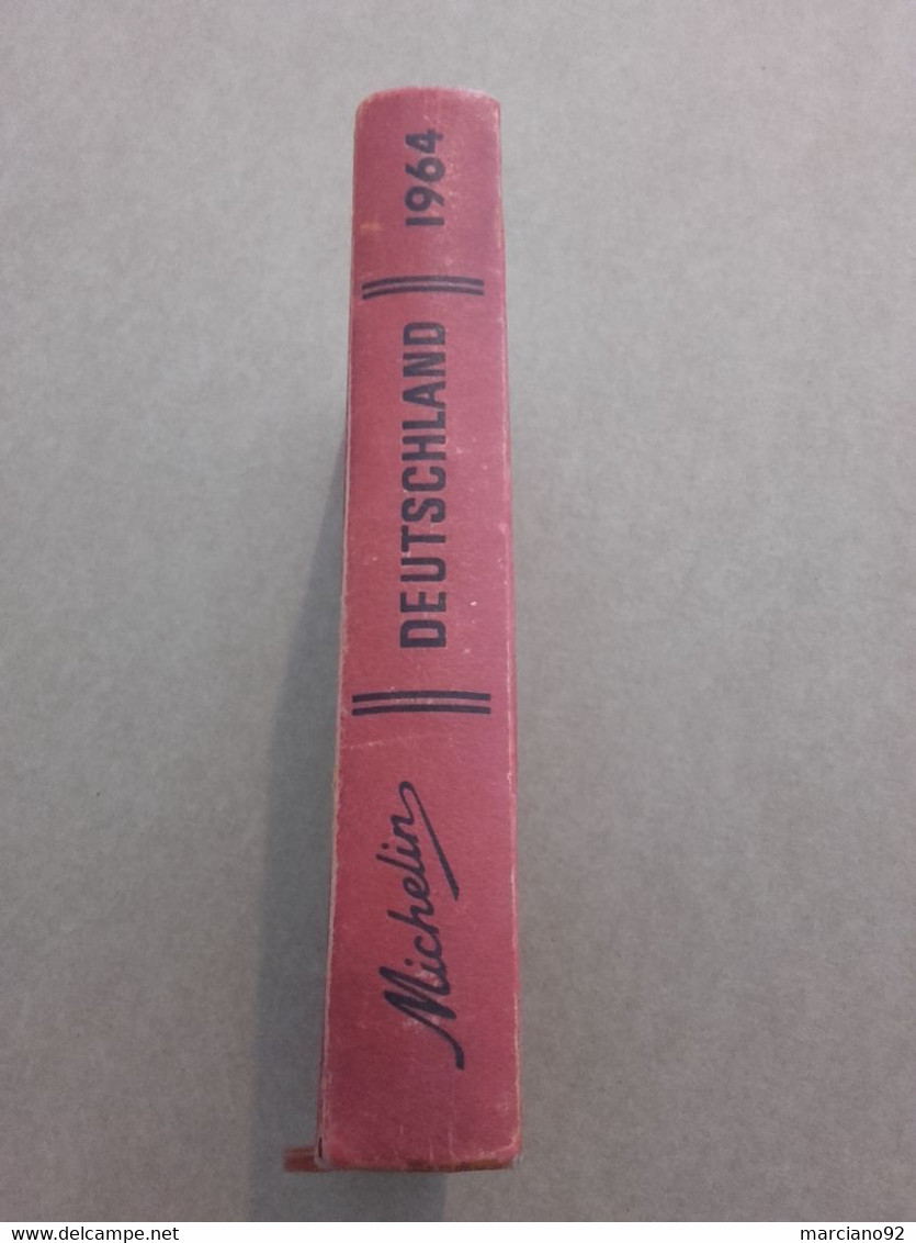 Guide Rouge Michelin DEUTSCHLAND 1964 - Avec Marque-page D'origine RARE - Deutschland Gesamt