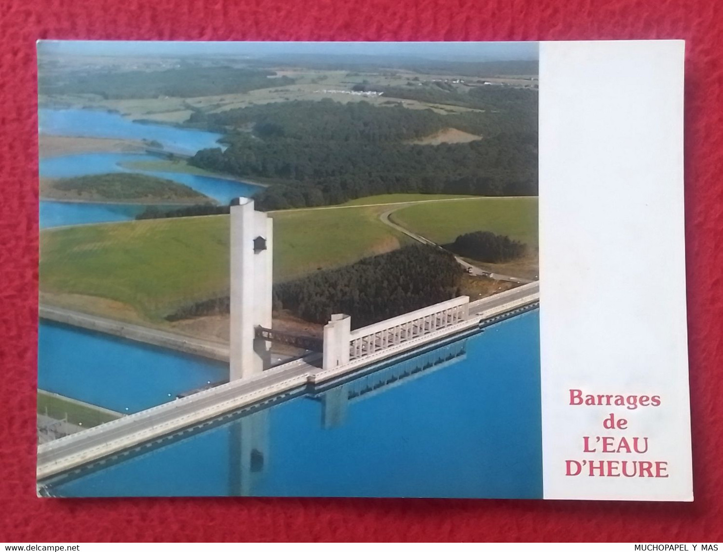 POSTAL POST CARD CARTE POSTALE BARRAGES DE L'EAU D'HEURE, PRESA,..SKI NAUTIQUE..ETC CERFONTAINE ? BELGIQUE ? BELGIUM ?.. - Cerfontaine