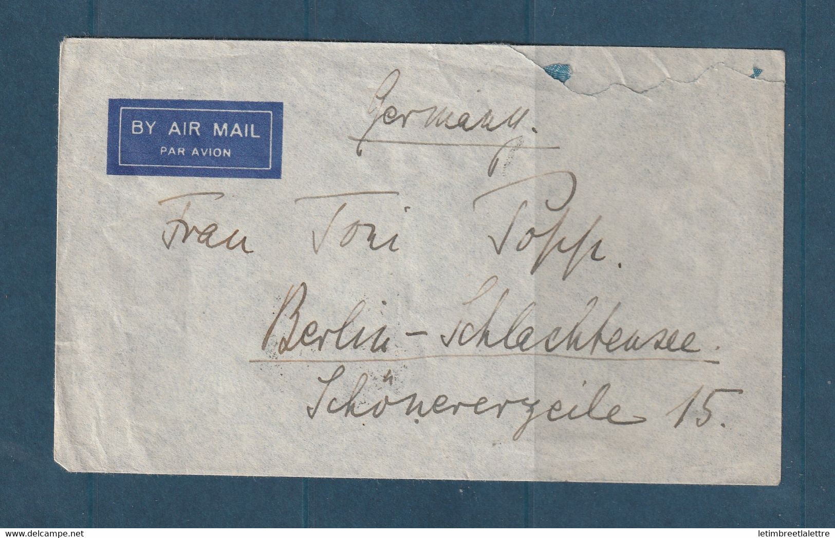 Kenya Ouganda Et Tanganyika - Lettre De Babati En 1939 Pour L'Allemagne - Kenya, Oeganda & Tanganyika