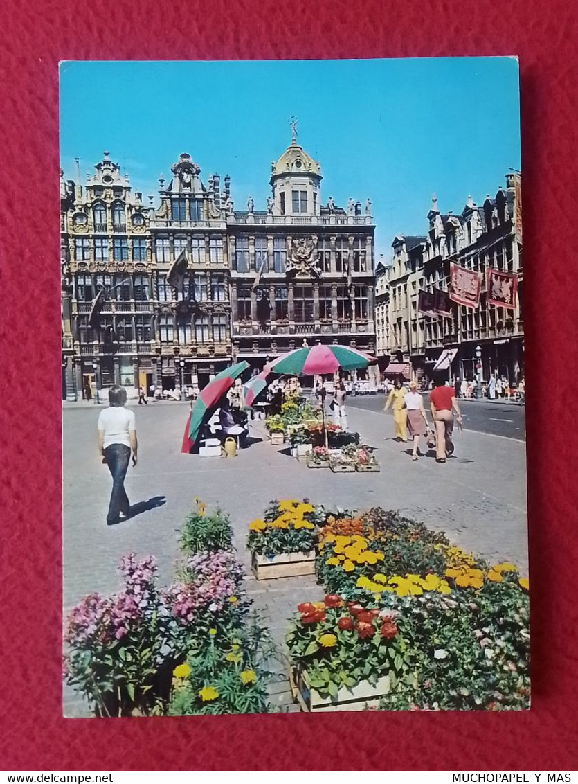 POSTAL POST CARD CARTE POSTALE BÉLGICA BELGIUM BELGIQUE BRUXELLES BRUSSEL BRUSELAS GRAND PLACE LE ROI D'ESPAGNE..ETC VER - Places, Squares