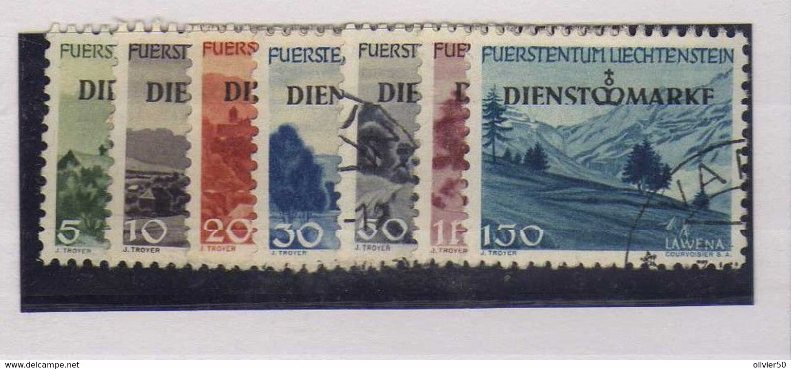 Liechtenstein -  (1947) - Timbres De Service -  - Obliteres - Official