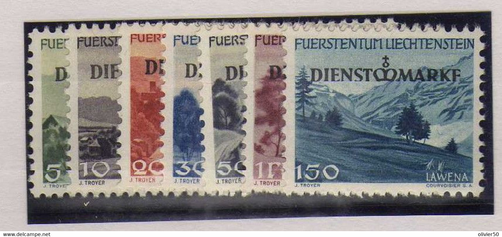 Liechtenstein -  (1947) - Timbres De Service -   Neufs** - MNH - Service