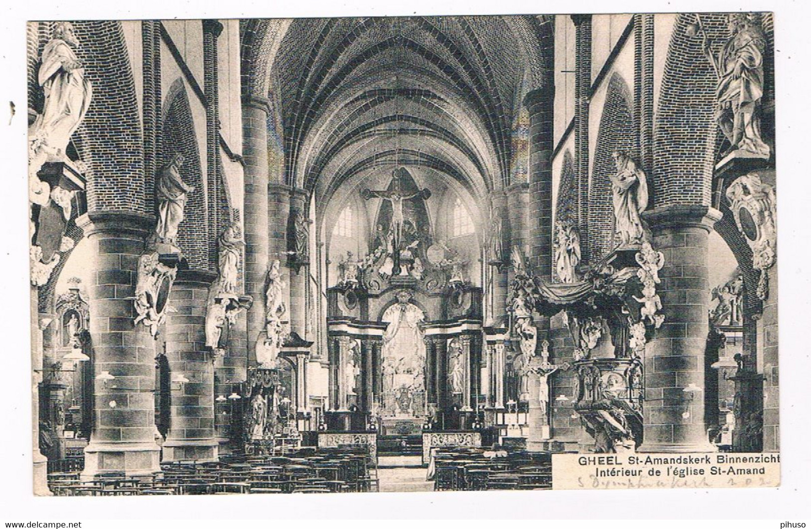 B-9357   GHEEL : St-Amandkerk- Binnezicht - Geel