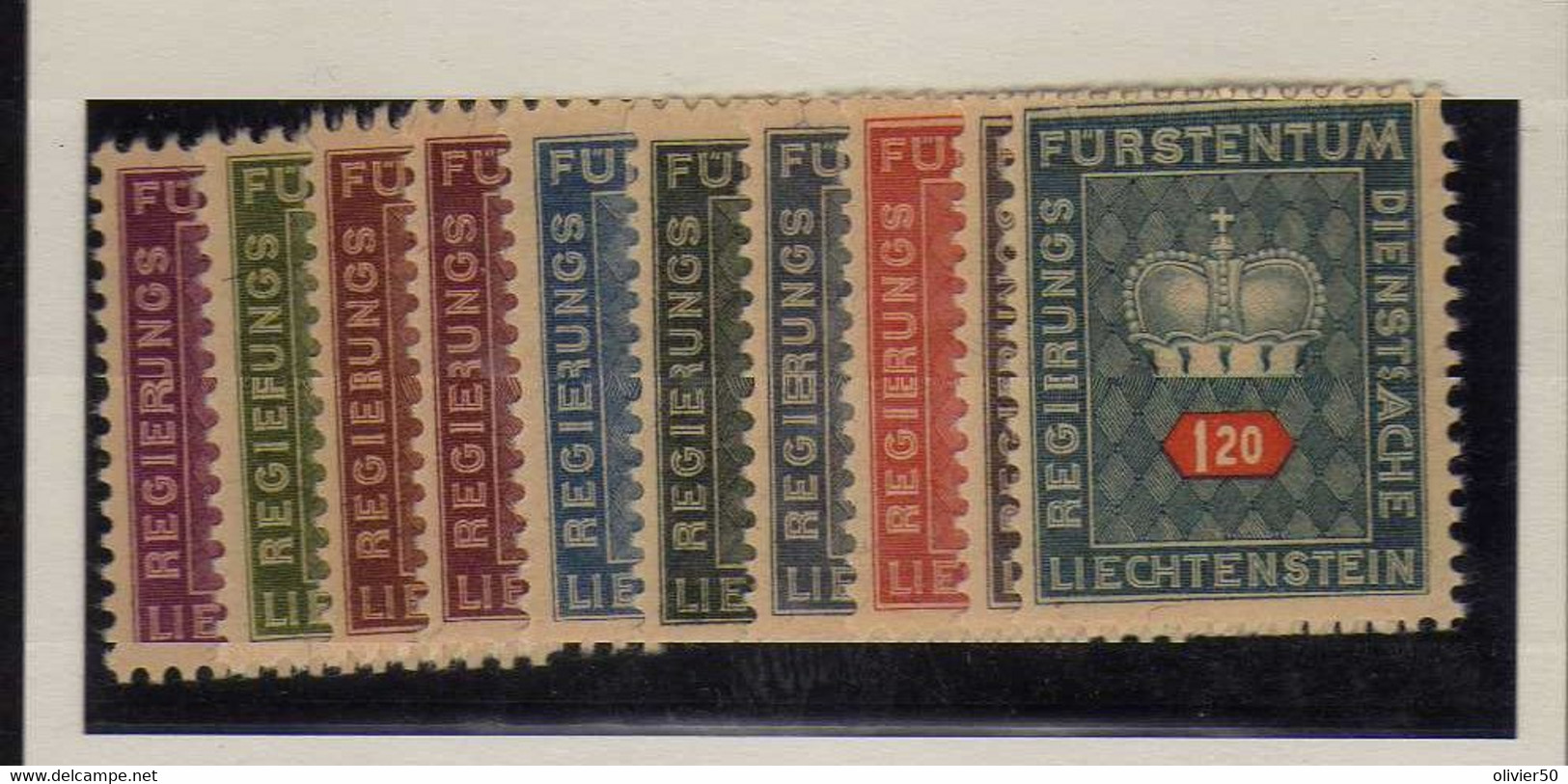 Liechtenstein -  (1950) -  . Timbres De Service  - Neufs** - MNH - Official