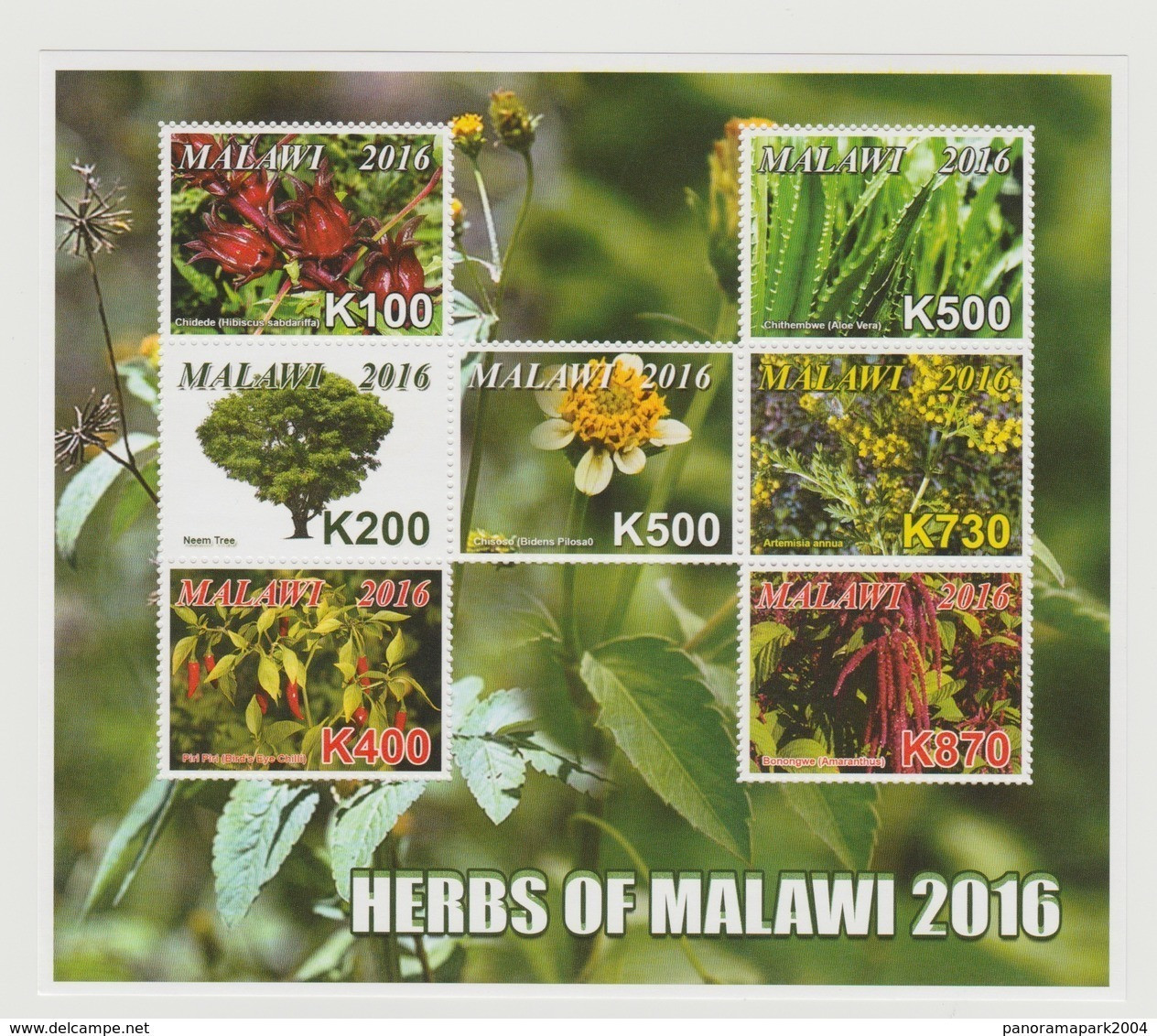 Malawi 2016 Herbs Plantes Plants Pflanzen Bäume Trees MNH** - Geneeskrachtige Planten