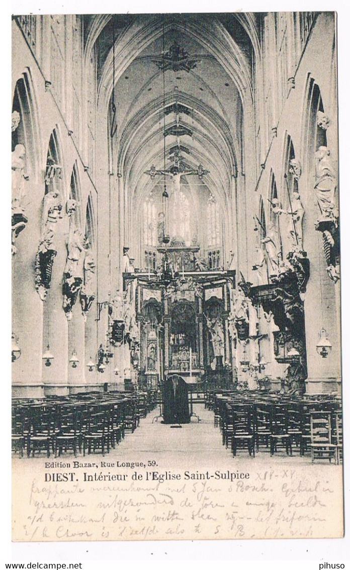 B-9359   DIEST : Interieur De L'Eglise Saint-Sulpice - Diest