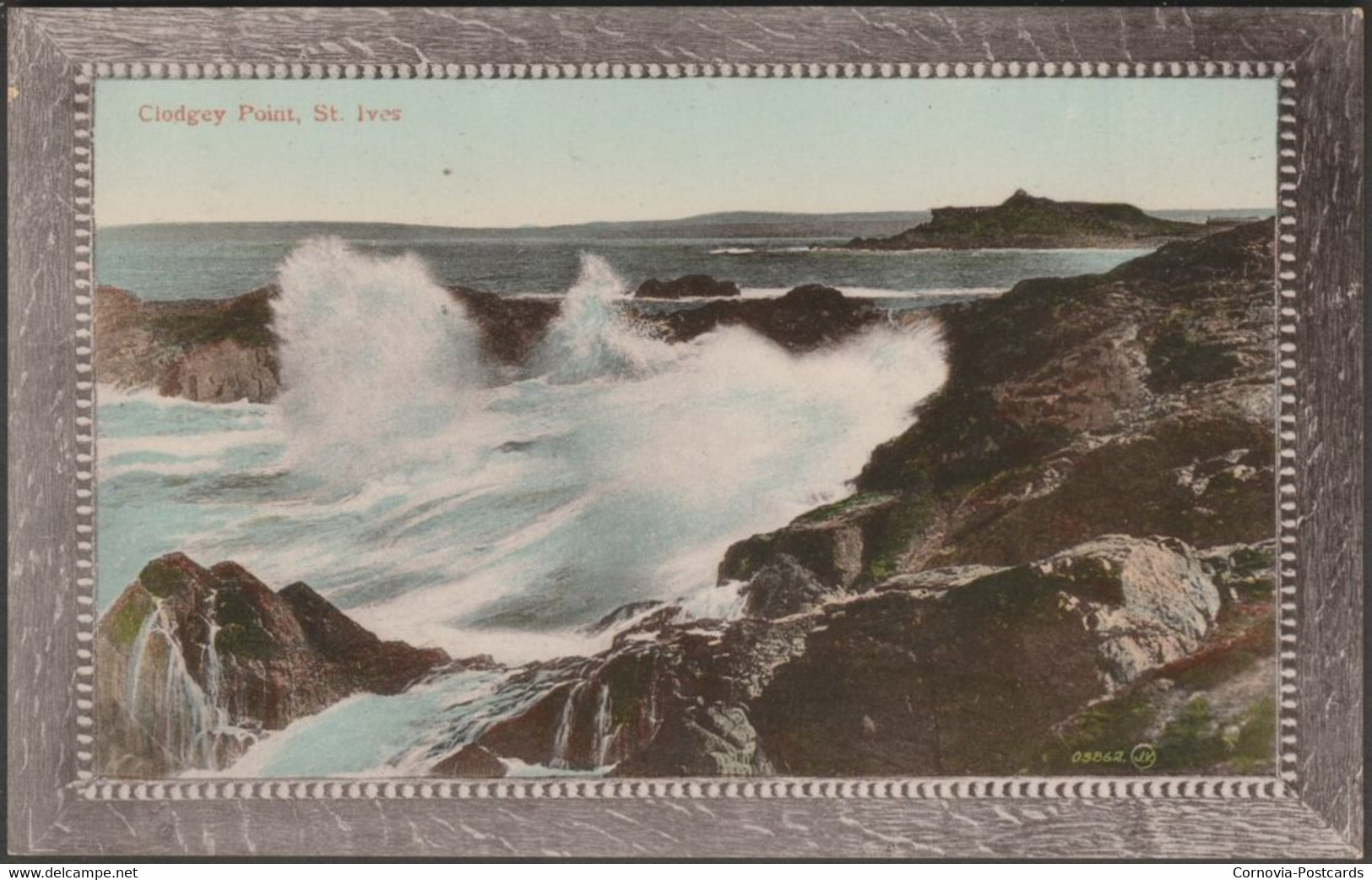 Clodgy Point, St Ives, Cornwall, 1919 - Valentine's Postcard - St.Ives