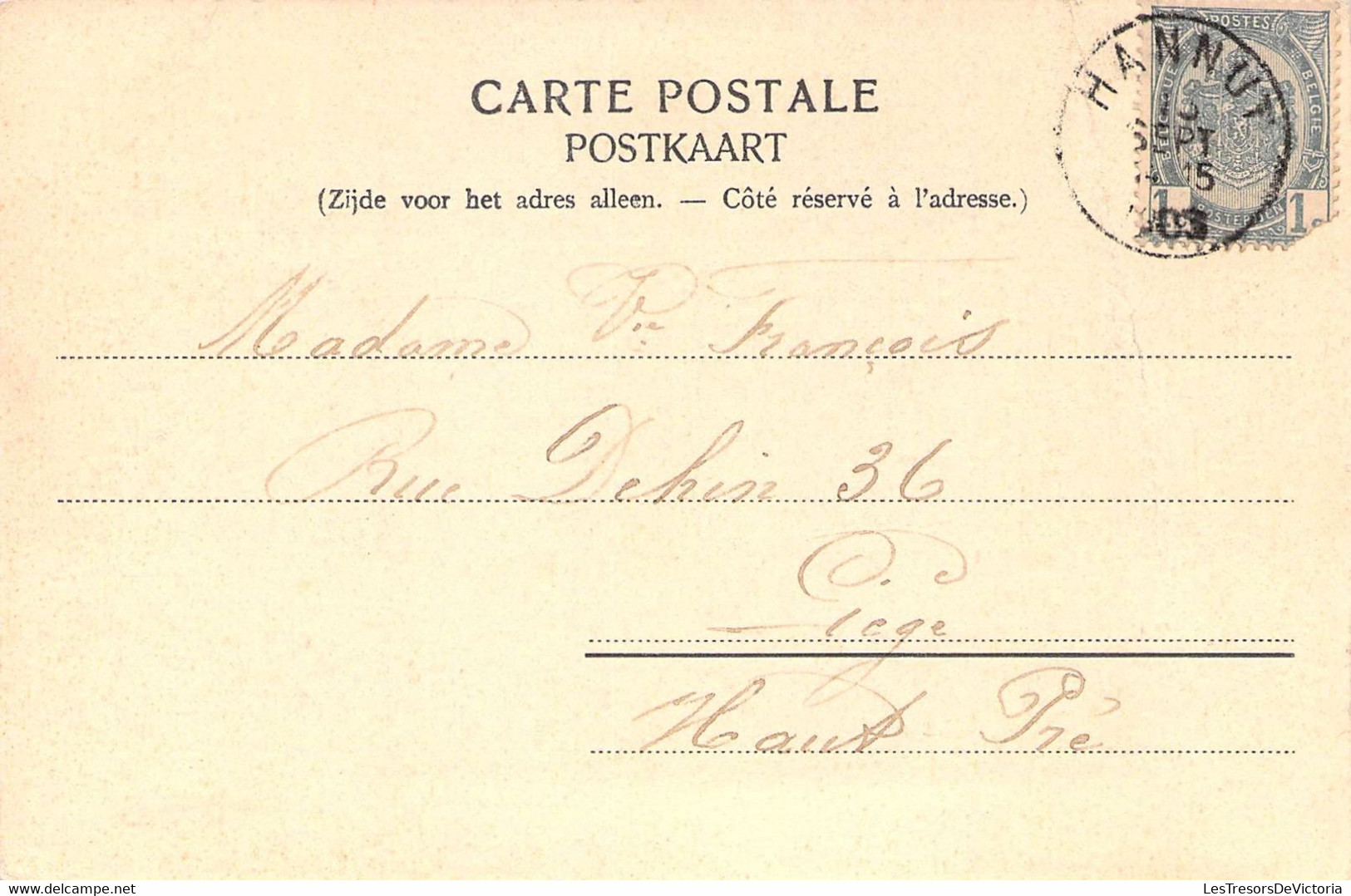 Belgique - Hannut - Villa - Edit. Georges Bully - Oblitéré Hannut 1903 - Carte Postale Ancienne - Hannut