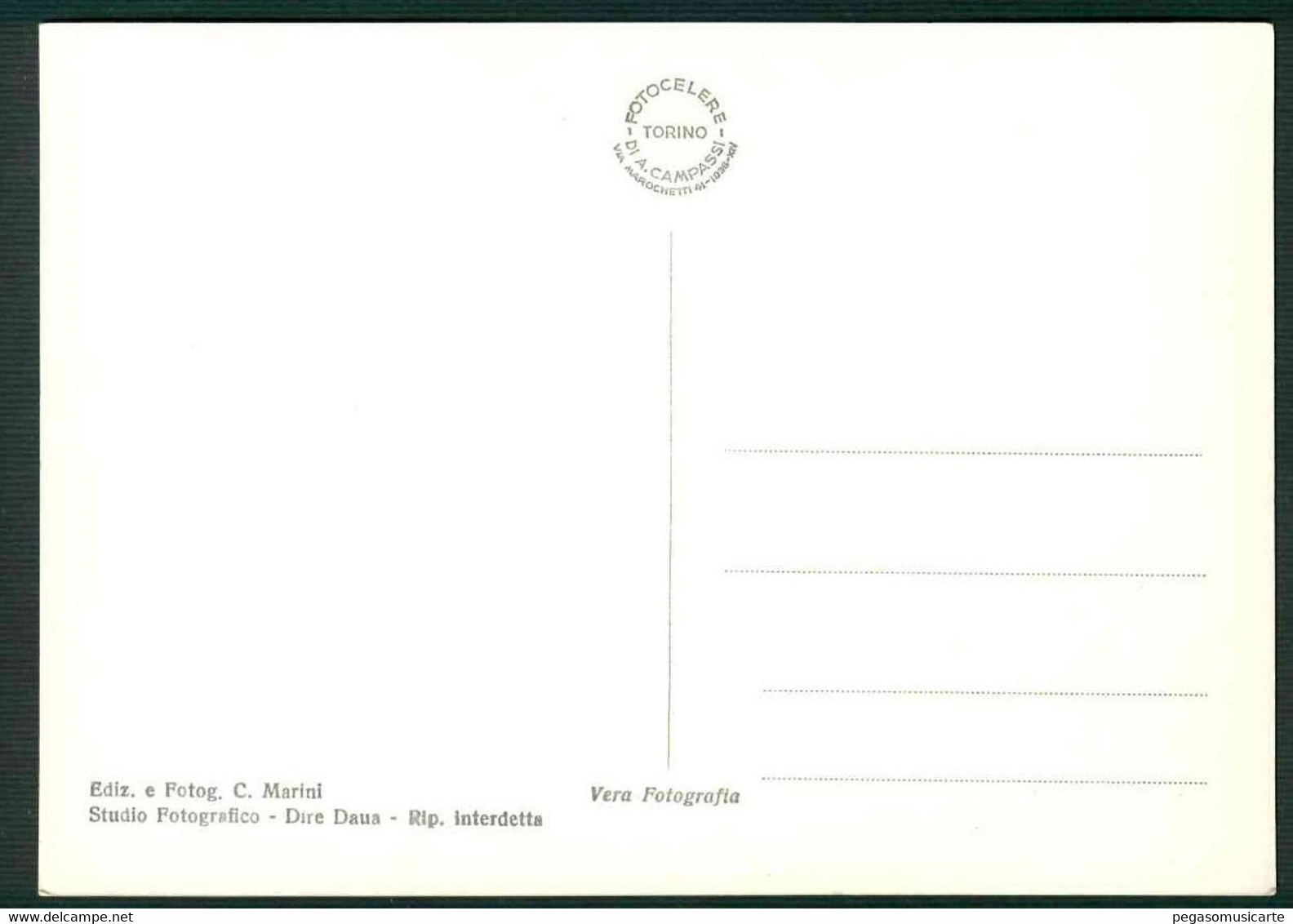 COL17 COLONIALE ITALIANA - DIRE DAUA ETIOPIA - QUARTIERE INDIGENO  1940 CIRCA - Ethiopie