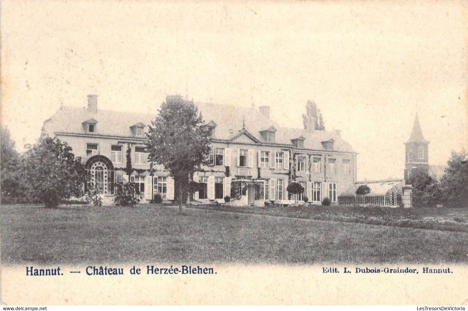 Belgique - Château De Herzée Blehen - Edit. L.Dubois Graindor - Clocher - Oblitéré Avennes 1903 - Carte Postale Ancienne - Hannut