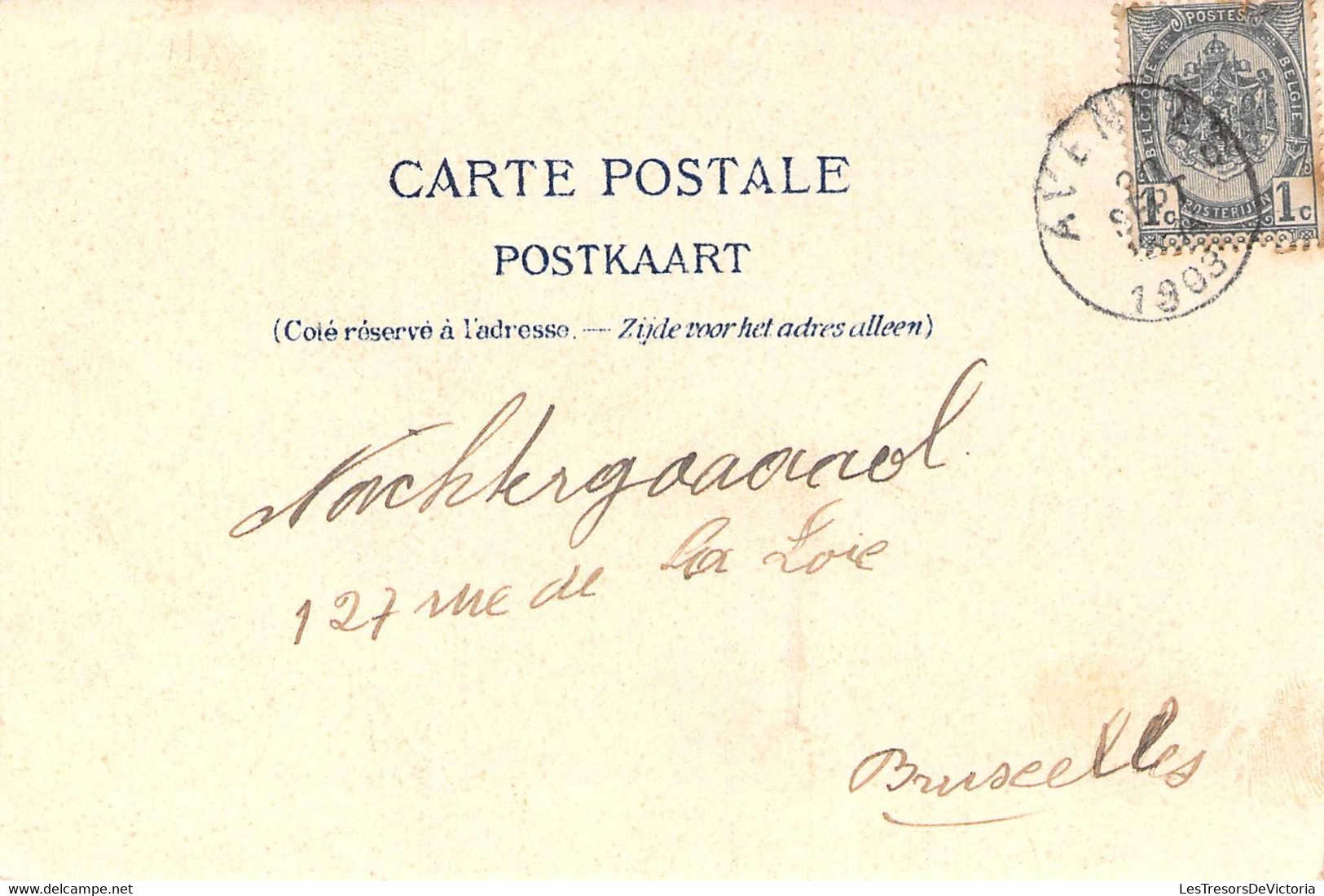 Belgique - Château De Herzée Blehen - Edit. L.Dubois Graindor - Clocher - Oblitéré Avennes 1903 - Carte Postale Ancienne - Hannuit