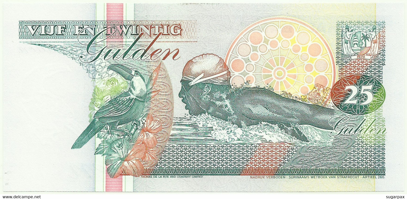 Suriname - 25 Gulden - 9 Juli 1991 - Pick 138.a - Unc. - Serie AF - Surinam