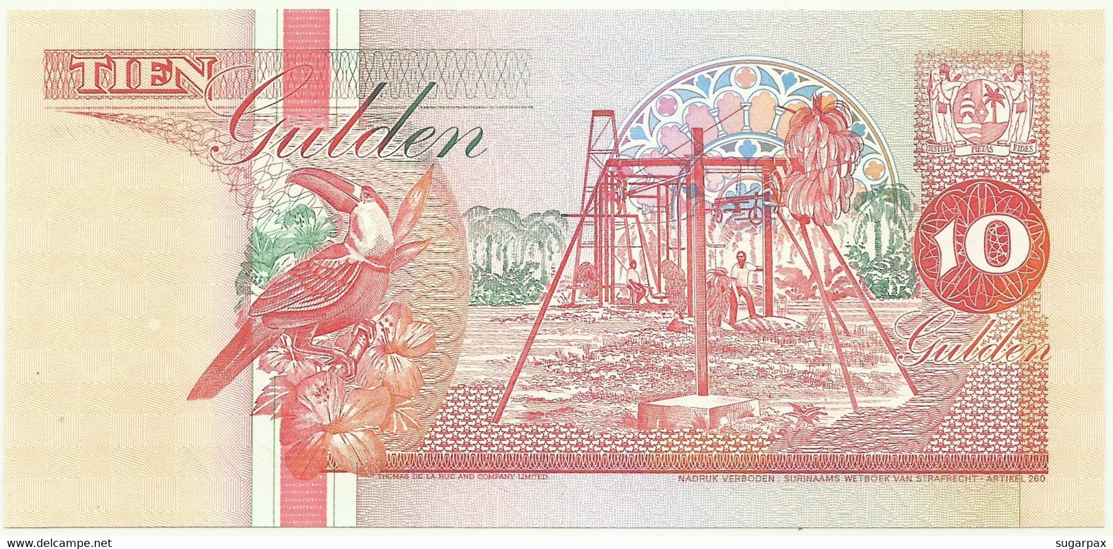 Suriname - 10 Gulden - 9 Juli 1991 - Pick 137.a - Unc. - Serie AA - Suriname