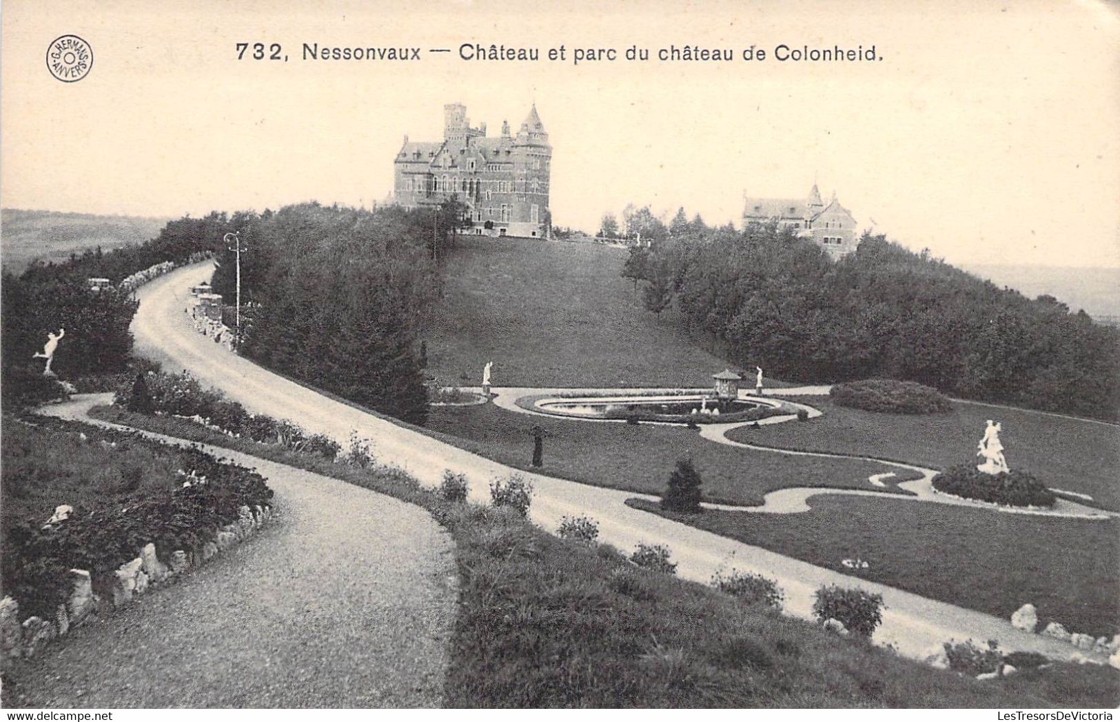 Belgique - Nessonvaux - Châteu Et Parc Du Château De Colonheid - Edit. G. Hermans  - Carte Postale Ancienne - Herve