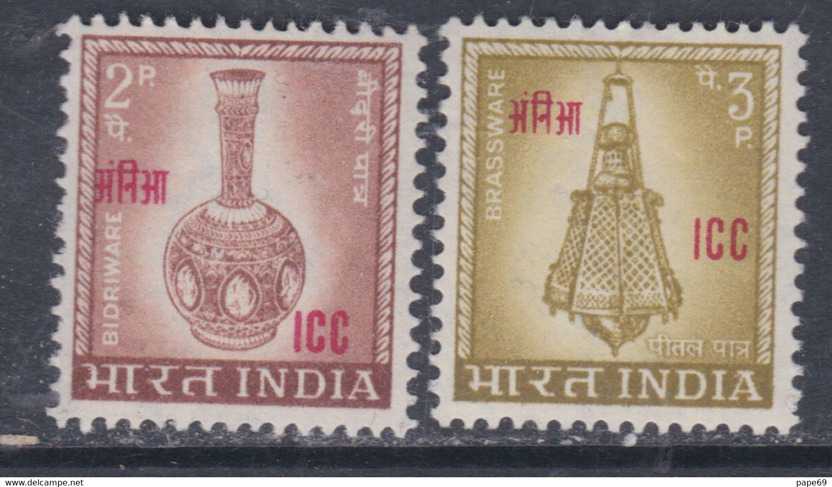 Inde Franchise  N° 57 / 58  X Pour Les Troupe Indienne à L'2tranger, Les 2 Valeurs  Trace Charnière Sinon TB - Franquicia Militar