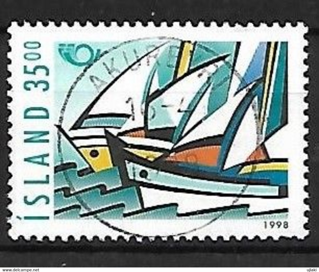 ISLANDE: "Norden 98"Navigation Maritime   N°837  Année:1998 - Used Stamps