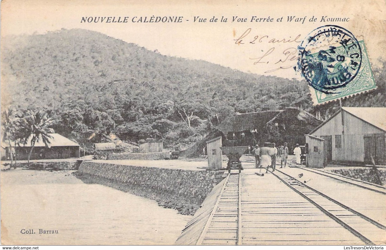 Nouvelle Calédonie - Vue De La Voie Ferrée Et Warf De Koumac - Coll. Barrau - Carte Postale Ancienne - Neukaledonien