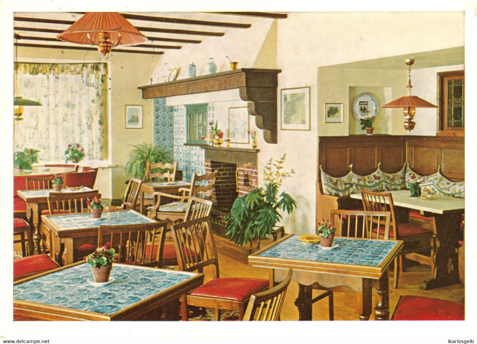 Wiesmoor Krs. Aurich 1964 " Hotel Torfkrug Georg Bork Innenansicht " Ostfriesland Ansichtskarte - Wiesmoor