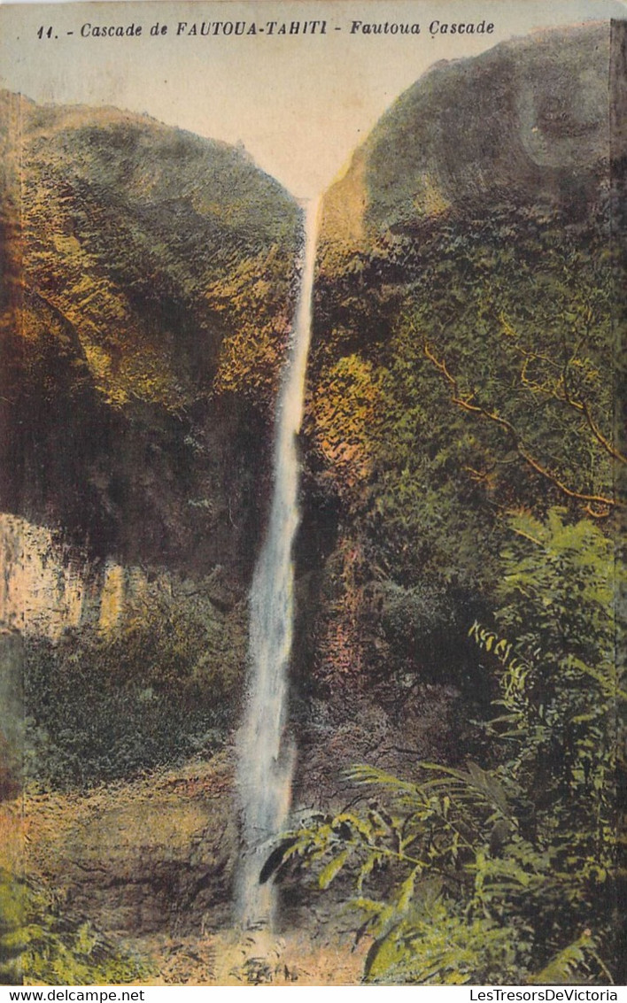 Tahiti - Cascade De Fautoua Tahiti - Fautoua Cascade - Colorisé - Edit. Libr. R. Klima - Carte Postale Ancienne - Tahiti